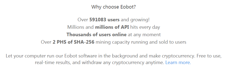 Why choose Eobot