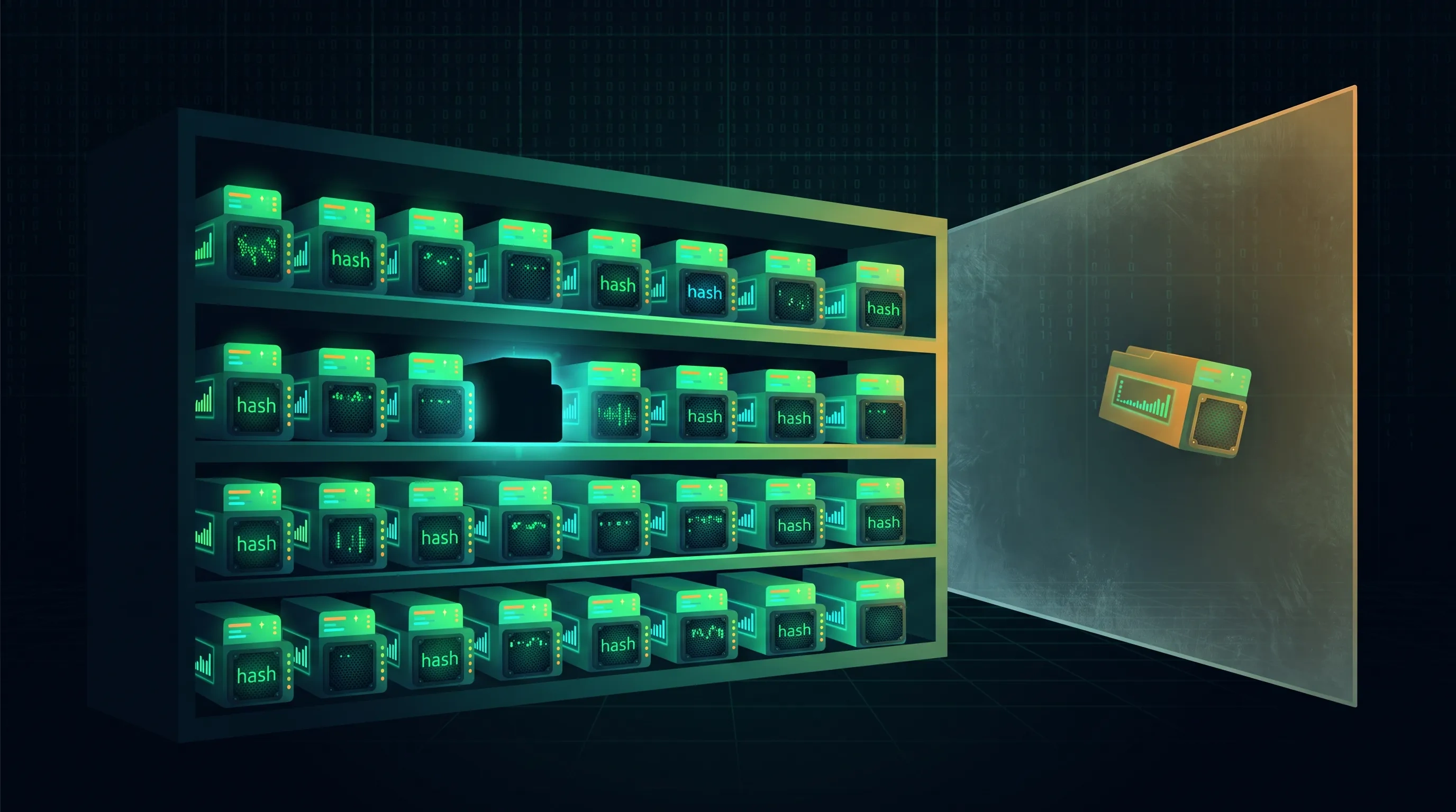 Illustration: PayPal has no cloud mining product while a miner runs elsewhere.