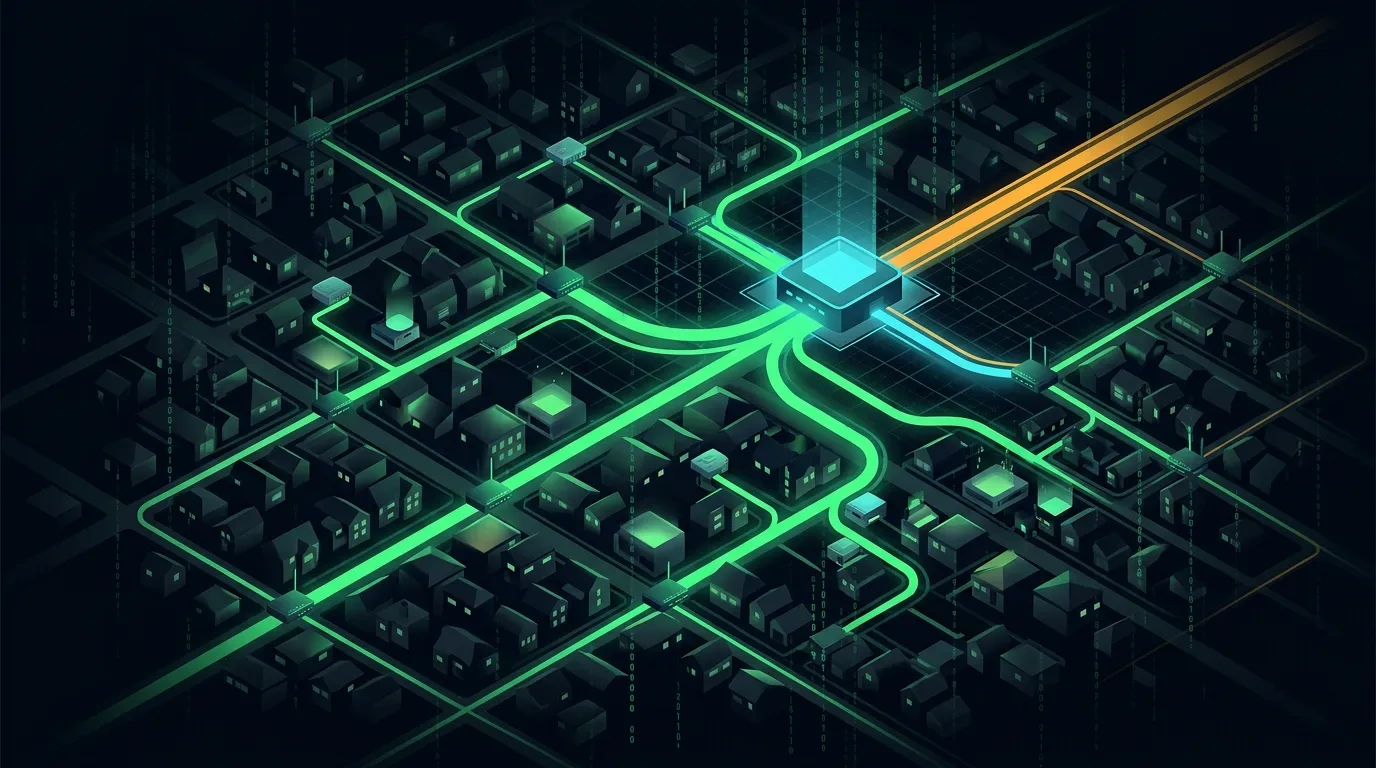 Editorial illustration for the Mysterium Network meta-review
